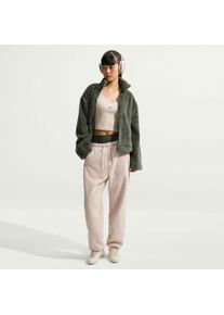 Sporthose NIKE SPORTSWEAR "W NK CHILL POLAR FLC PANT", Damen, Gr. XXL, N-Gr, rosa (cream ii, sail, wei&szlig;), Hosen Sporthose, mit elastischem Bund, auch in gro&szlig;en Gr&ouml;&szlig;en