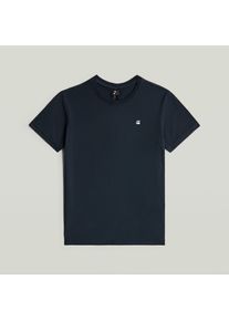 G-Star Raw T-Shirt G-STAR "KIDS, BASE R T SS", Jungen, Gr. 12 (152), schwarz (salute), Single Jersey, Obermaterial: 100% Baumwolle, unifarben, regular fit h&uuml;ftbedeckend, Rundhals, abgesteppte Kante, Shirts T-Shirt, aus Baumwolljersey, Logodetail