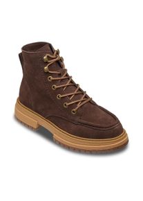 Stiefel Roxy "Work It", Damen, Gr. 6(36), braun (chestnut), Obermaterial: 98% Leder, 2% Metall / Futter: 100% Textil [Chemiefaser] / Au&szlig;ensohle: 100% TPR., Schuhe Stiefel