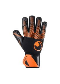 Torwarthandschuhe Uhlsport "Torwarthandschuhe FM ZNE Super Resist+ HN", Herren, Gr. 9.5, schwarz (schwarz, fluo orange), Obermaterial: 81% Gummi rubber. 13% Polyester PES. 6% Nylon NY., Handschuhe Torwarthandschuhe