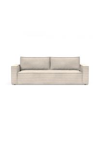 3-Sitzer INNOVATION LIVING &trade; "Newilla, Sofa mit Funktion in Cord oder Boucle-Bezug, bequem & modern", wei&szlig; (ivory), B:207cm H:70cm T:110cm, Sofas, 3-Sitzer, Pocket Spring Komfort, gro&szlig;er Stauraum, stabile Stahlkonstruktion