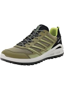 Wanderschuh Grisport "Schn&uuml;rschuh", Herren, Gr. 46, gr&uuml;n (oliv), Obermaterial: 50% Rindsleder Leather cow. 50% Nylon NY., Schuhe Wanderschuh