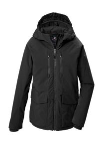 Funktionsjacke Killtec "KOW 155 BYS JCKT", Jungen, Gr. 140, schwarz, Obermaterial: 100% Polyester.Futter: 100% Polyester.F&uuml;llung: 100% Polyester, Jacken Funktionsjacke, Wind- und wasserdichte Kinderjacke mit Teflon EcoElite&trade; Impr&auml;gnierung