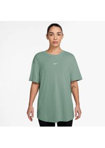 T-Shirt Nike "W NK ONE RELAXED DF SS TOP", Damen, Gr. XL, gr&uuml;n (steam, wei&szlig;), Jersey, Obermaterial: 81% Polyester, 13% Baumwolle, 6% Elasthan, normal, Rundhals, Shirts T-Shirt, Kurzarm-Design, mit Rundhalsausschnitt, aus Jersey, gerader Abschluss