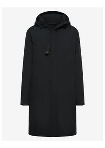Parka Benvenuto. "Benvenuto. Parka", Herren, Gr. S, schwarz, Casual, regular fit, Jacken Parka, verdeckter Rei&szlig;verschluss mit Knopfverschluss