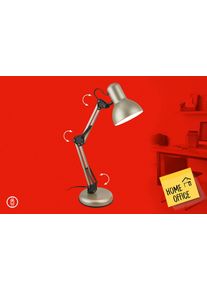Briloner Leuchten LED Tischleuchte "PIXA", matt, nickelfarben, 1, &Oslash; 48cm H: 7cm, 1 Stk., Leuchten, 22,4x54,6 cm, B&uuml;ro, Kinderzimmer, LED Tischleuchte
