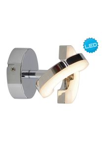 N&auml;ve N&Auml;VE LED Deckenspot "Affi", chromfarben, 1, &Oslash; 8cm H: 9cm, 1 Stk., Leuchten, 1er Spot Wand und Decke, verstellbar, L: 9cm, chromfarben, warmwei&szlig;, LED Deckenspot