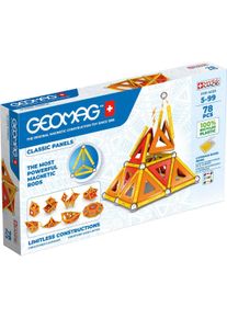 Magnetspielbausteine GEOMAG&trade; "Classic Panels, Recycled", orange, Spielbausteine, Kinder, Kunststoff, Magnetspielbausteine, aus recyceltem Material; Made in Europe