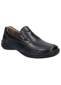 Slipper Josef Seibel "New Anvers 67", Herren, Gr. 45, Leder, schwarz, Schuhe Slipper, Freizeitschuh, Halbschuh, Komfortschuh mit Wechselfu&szlig;bett