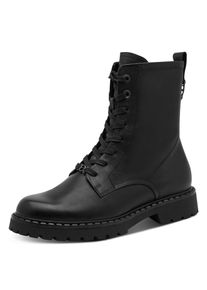 Schn&uuml;rstiefelette Tamaris, Damen, Gr. 42, schwarz, Schuhe Schn&uuml;rstiefelette, Blockabsatz, Schn&uuml;rboots mit zweckm&auml;&szlig;igem Innenrei&szlig;verschluss