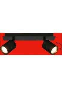 BRILONER LEUCHTEN LED Deckenspot "IDA", schwarz (matt, schwarz), 2, &Oslash; 36cm H: 6,5cm, 1 Stk., Leuchten, 32x7x9 cm, Wohnzimmer, Schlafzimmer, Flur, B&uuml;ro, LED Deckenspot