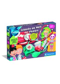 Experimentierkasten Clementoni "Galileo, Entdecke die Welt der Medizin", bunt (wei&szlig;, neutral), Experimentierk&auml;sten, Kinder, Experimentierkasten, Made in Europe