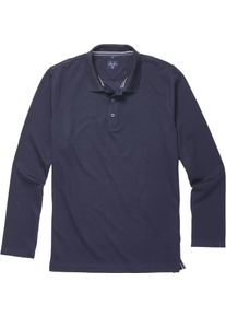 Langarm-Poloshirt MARVELIS, Herren, Gr. XL, blau (marine), Jersey, Obermaterial: 57% Baumwolle, 43% Polyester, normal normal, Shirts Langarm-Poloshirt