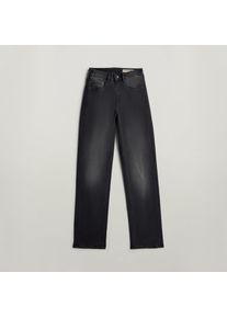 G-Star Raw Straight-Jeans G-STAR "G-Star Shape Straight Wmn", Damen, Gr. 26, L&auml;nge 30, schwarz (worn in petrol grau), Denim/Jeans, Obermaterial: 90% Baumwolle, 8% Polyester, 2% Elasthan, straight fit lang, Jeans Straight-Jeans, aus Baumwollmix mit Stretch-Anteil