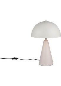 TRIO LEUCHTEN Tischleuchte "ALFIE, Metall Tischlampe H&ouml;he 43cm &Oslash; 30cm exkl 1x E27 max 40W", greige, 1, &Oslash; 30cm H: 43cm, 1 Stk., Leuchten, Schnurschalter ON/OFF, aus min. 50% Recycling-Material, Tischleuchte