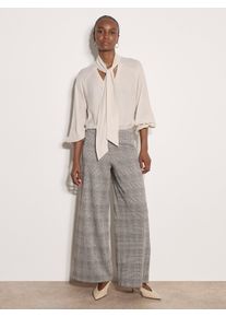 Stoffhose Apricot "Weite Hose", Damen, Gr. XXL (44), schwarz, gewebt, , Modisch, normal, Hosen Stoffhose, mit Heritage-Karomuster