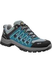 Wanderschuh Grisport "Halbschuh Gritex", Herren, Gr. 38, grau (grau, blau), Obermaterial: 100% Rindsleder Leather cow., Schuhe Wanderschuh