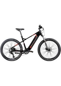 Z&uuml;ndapp E-Bike Z&Uuml;NDAPP "Z898" Gr. 48, schwarz (schwarz, rot, schwarz), Elektrofahrr&auml;der, 48cm, 27,5 Zoll (69,85cm), E-Bike, Pedelec, Elektrofahrrad f&uuml;r Damen u. Herren, MTB