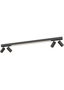 NEUHAUS PURE LED Deckenleuchte "PURE Lines Spot", schwarz (graphite), 1, H: 11,5cm, 1 Stk., Leuchten, Spots dreh- & schwenkbar, CCT, dimmbar per Fernbedienung, LED Deckenleuchte