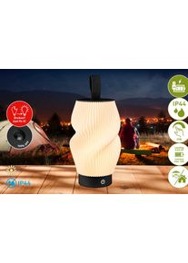 BRILONER LEUCHTEN LED Tischleuchte "TUBI", matt, schwarz, 1, &Oslash; 9cm H: 2,4cm, 1 Stk., Leuchten, 14x28 cm, Akku tauschbar, Indoor/Outdoor, Wohnzimmer, Balkon, LED Tischleuchte