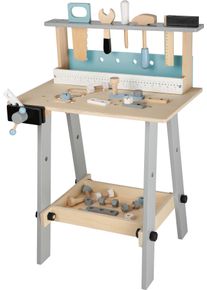 Bayer Chic 2000 Spielwerkbank CHIC2000, beige (natur, blau), Rollenspielzeug, KinderB:53cm H:74cm T:33cm, Holz, Spielwerkbank, B:53cm H:74cm T:33cm