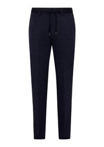 Anzughose Pierre Cardin "Rick", Herren, Gr. 48, N-Gr, blau (sargasso sea), Obermaterial: 65% Polyester PES. 30% Viskose CV. 5% Elasthan EL., uni, tapered fit, Hosen Anzughose, mit elastischem Bund
