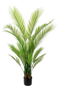 Kunstbaum I.GE.A. "Areca Palme im Topf k&uuml;nstlich Kunstpalme Kunstpflanze Goldfruchtpalme", gr&uuml;n, B:70cm H:130cm L:70cm, Kunststoff, Kunstpflanzen, Kunstbaum, Kunstbaum Dekopflanze Zimmerpflanze Zimmerpalme Tropische Gr&uuml;npflanze