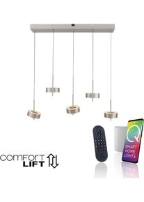 LED Pendelleuchte "Q-ROTATE", silber (aluminiumfarben), 5, 1 Stk., NEUHAUS Q SMART HOME LIGHTS, Leuchten, LED Pendelleuchte