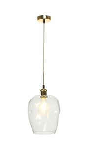 KAYOOM H&auml;ngeleuchte "Vicky in Klar, ohne Leuchtmittel, LxBxH: 22 x 22 x 34 cm", gold (klar), H: 34cm, 1 Stk., Leuchten, H&auml;ngeleuchte