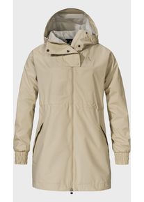Sch&ouml;ffel Parka SCH&Ouml;FFEL "Parka Style Bohorok WMS", Damen, Gr. 40, beige (4705, beige), Oberstoff: 100% Polyester. (Membran: Thermoplastisches Polyurethan). Futter: 100% Polyester, relaxed fit, hoch geschlossener Ausschnitt, Jacken Parka