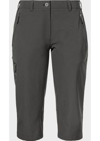 Sch&ouml;ffel 3/4-Hose SCH&Ouml;FFEL "Pants Style Chavuma WMN", Damen, Gr. 42, Normalgr&ouml;&szlig;en, grau (9830, grau), Oberstoff: 91% Polyester, 9% Elasthan, Hosen 3/4-Hose