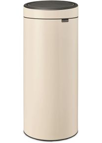 M&uuml;lleimer Brabantia "Touch Bin New, 30L", beige (soft beige), B:29,5cm H:72cm T:32cm &Oslash;:29,5cm, Kunststoff, Metall, M&uuml;lleimer, M&uuml;lleimer, Soft-Touch-&Ouml;ffnungssystem