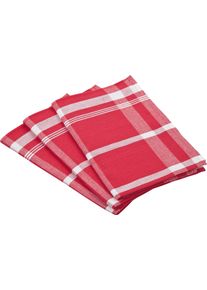Ross "Exclusiv" Blockkaro, 50% Baumwolle, 50% Leinen, 50x70 cm