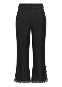 Marlene-Hose Kaffe CURVE "Damen Hose KCabby", Damen, Gr. 46, N-Gr, grau (dunkelgrau melange), Obermaterial: 79% Polyester PES. 18% Viskose CV. 3% Elasthan EL., Hosen Marlene-Hose
