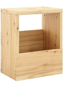 Beistelltisch KARUP DESIGN "GRAB-IT Stuhl, Hocker, Ablage, Aufbewahrung, Wandregal, Abstelltisch", beige (natur), B:36,5cm H:45cm T:24cm, Tische, Beistelltisch, Beistelltisch mit Stauraum, Mehrzweck, zum Mitnehmen, Kiefer massiv