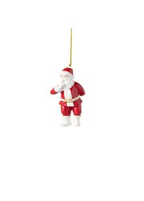Villeroy & Boch Weihnachtsfigur VILLEROY & BOCH "Ornament Santa 2026 Christmas Classics 4,3 x 5,7 x 11,1 cm wei&szlig;-gold", rot (wei&szlig;, gold), B:5,7cm H:11,1cm T:4,3cm, Dekofiguren, Weihnachtsfigur, Nur Dekoration