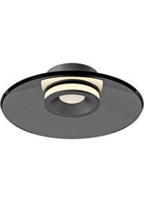 NEUHAUS PURE LED Deckenleuchte "PURE Moon", schwarz (platinfarben), 1, &Oslash; 32cm H: 8,3cm, 1 Stk., Leuchten, Dimmf&auml;hig &uuml;ber separaten Dimmer, LED Deckenleuchte
