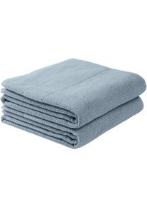 Duscht&uuml;cher Schiesser "Turin aus 100% Baumwolle in dezenter Reiskornoptik", blau (hellblau), B:70cm L:140cm, Frottier, Frottier, Handt&uuml;cher, Duscht&uuml;cher, OEKO-TEX MADE IN GREEN