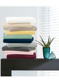 Spannbettlaken Bierbaum "Jersey", braun (honig), 1 Stk., Jersey, 90-100x190-220 30cm, Jersey, Obermaterial: 95% Baumwolle, 5% Elasthan, Bettlaken, Spannbettlaken, 95 % Baumwolle und 5 % Elasthan f&uuml;r optimale Weichheit und Dehnbarkeit