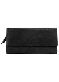 SPIKES & SPARROW Geldb&ouml;rse SPIKES & SPARROW "SPIKES & SPARROW Damen echt Leder", Damen, schwarz, Leder, gl&auml;nzend, Kleinlederwaren Geldb&ouml;rse, echt Leder