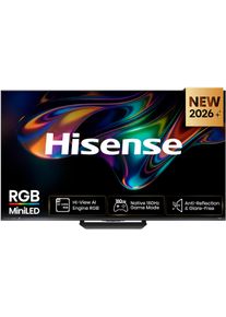 HISENSE Mini-LED-Fernseher "55UR8DS", Energieeffizienz: E, schwarz (schwarz, dunkelgrau), 55 &Prime;, Fernseher, Mini-LED-Fernseher