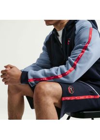 Shorts Nike Sportswear "M NSW CS SHORT FLC FT", Herren, Gr. S, N-Gr, obsidian, speed rot, Obermaterial: 80% Baumwolle, 20% Polyester, Hosen Shorts, aus Baumwolle und Polyester, bequeme Passform