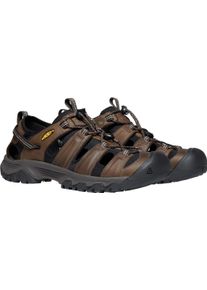 Sandale Keen "TARGHEE III S", Herren, Gr. 43, braun, Leder, Schuhe Sandale