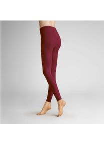 Feinstrumpfleggings Hudson "Leggings Micro 50", Damen, Gr. 42-44, rot (rumba rot 0669), Obermaterial: 91% Polyamid PA. 9% Elasthan EL., matt, Strumpfhosen Feinstrumpfleggings, Semi-blickdichte Leggings mit ebenm&auml;&szlig;iger Optik