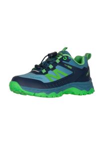 Outdoorschuh Trollkids "Kids Sirdal Hiker Low", Kinder, Gr. 33, Synthetik, mystic blau, fresh gr&uuml;n, Schuhe Outdoorschuh, wasserdicht
