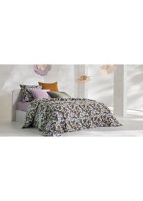 EMMA Housse de couette 100% Satin de coton 200x200 - Pattern Flower