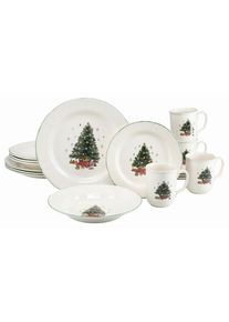 Creatable , Mehrfarbig, Wei&szlig; , Keramik , Weihnachten , 340 ml , stapelbar ,