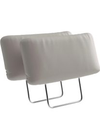 Sit & More Sofa-Kopfst&uuml;tze SIT & MORE "Pamela, Leder, 2 St&uuml;ck, B: 50 cm", wei&szlig; (light grau), B:50cm H:25cm, Holzwerkstoff, Kopfst&uuml;tzen, Sofa-Kopfst&uuml;tze, verschiedene Farben