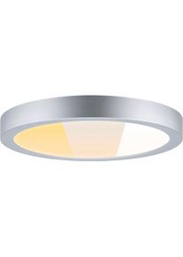 Paulmann LED Panel "Abia 2 WhiteSelect Sensor", chromfarben matt, 1, &Oslash; 30cm H: 3,3cm, 1 Stk., Leuchten, D&auml;mmerungsgesteuerter Bewegungsmelder (HF), LED Panel