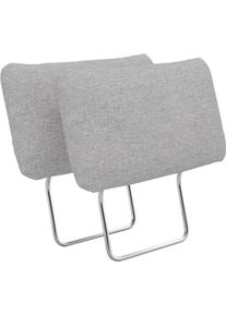 Sit & More Sofa-Kopfst&uuml;tze SIT & MORE "Pamela, B: 50 cm, 2 St&uuml;ck", silber, B:50cm H:25cm T:10cm, Holzwerkstoff, Kopfst&uuml;tzen, Sofa-Kopfst&uuml;tze, verschiedene Farben und Stoffe